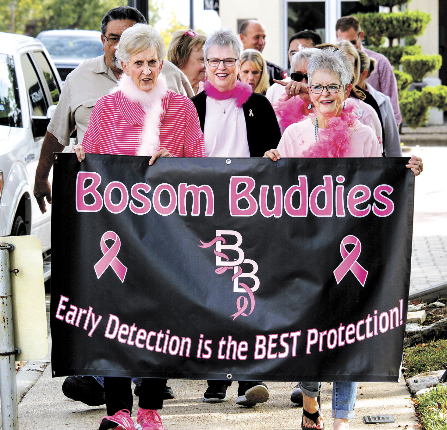 Pink for breast cancer awareness